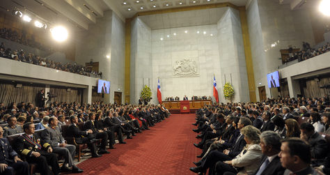 El congreso de Chile.