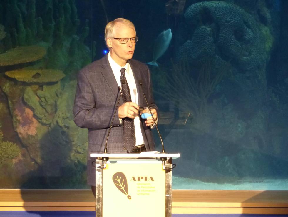 Gary T. Gardner, en su conferencia en Valencia con motivo del congreso sobre cambio climatico de APIA.