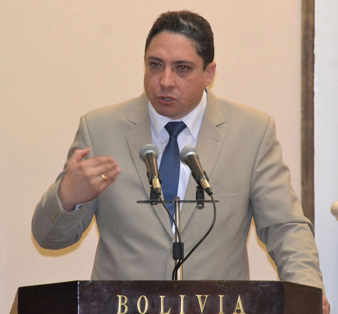 El ministro de Justicia y Transparencia Institucional, Héctor Arce. Foto: ABI 