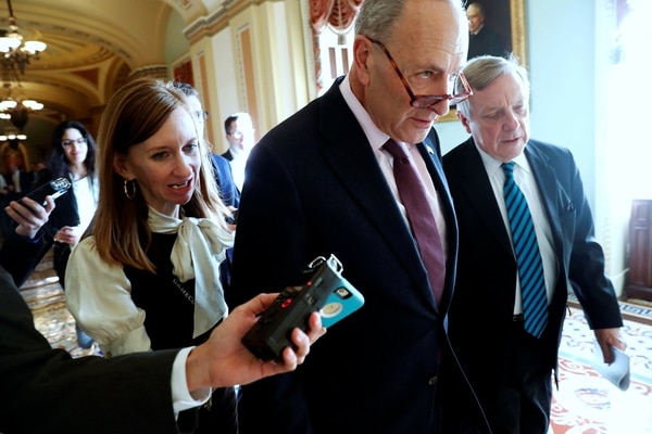 El líder de la minoría demócrata en el senado Chuck Schumer. (REUTERS/Jonathan Ernst)