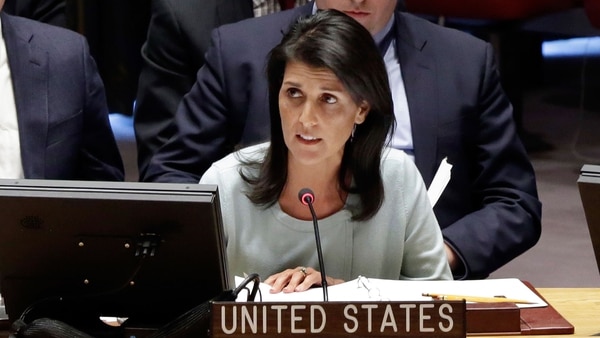 La embajadora estadounidense ante la ONU, Nikki Haley (AP)