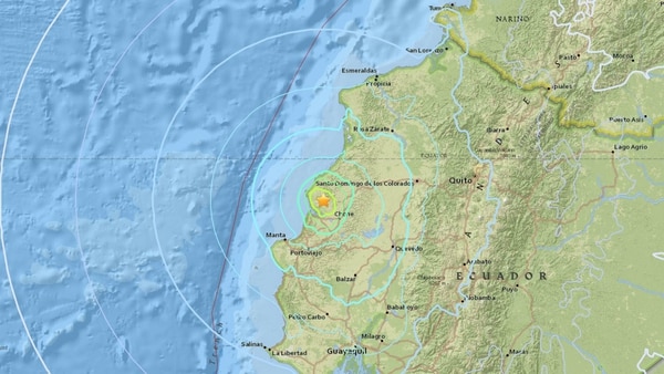 El epicentro del temblor (USGS)