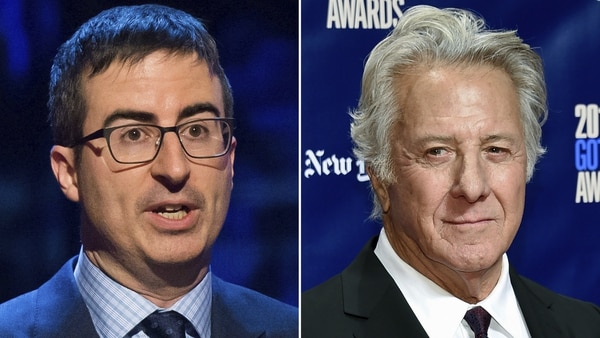 John Oliver y Dustin Hoffman.