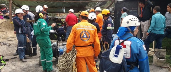Labores de búsqueda en la mina.