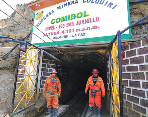 La Empresa Minera Colquiri (EMC). Foto: La Razón - archivo 
