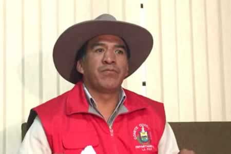Resultado de imagen para El presidente del Comité Cívico Pro Departamento de La Paz, Clemente Gutiérrez,
