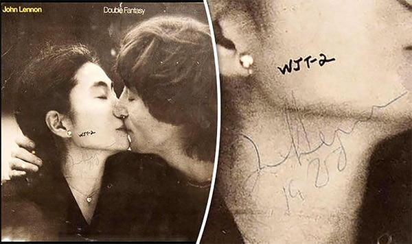 John Lennon le firmó un autógrafo a su asesino.