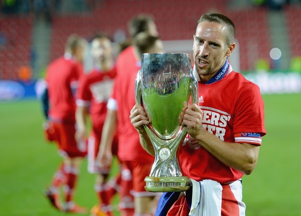 2013: Franck Ribery ganó la Champions, el Mundial de Clubes y la Supercopa de Europa con el Bayern Münich esa temporada por lo que fue elegido el mejor jugador por la UEFA (Getty)