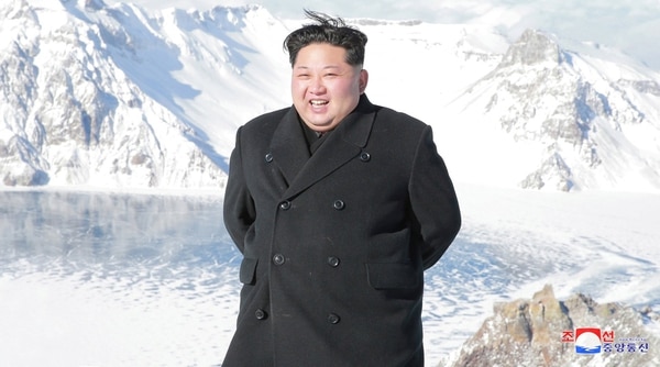 Kim Jong-un en el Monte Paektu (Reuters)