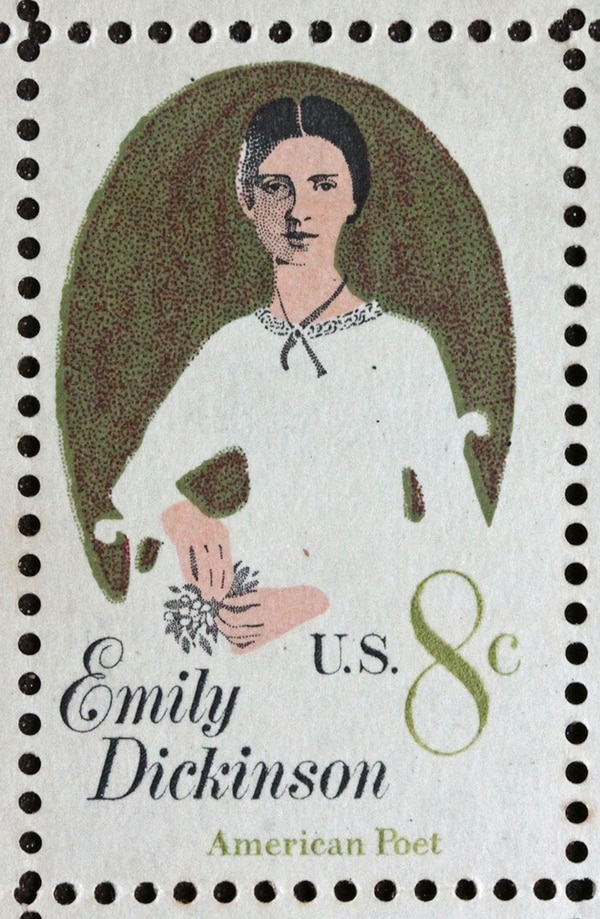 Estampita conmemorativa de Emily Dickinson, 1971