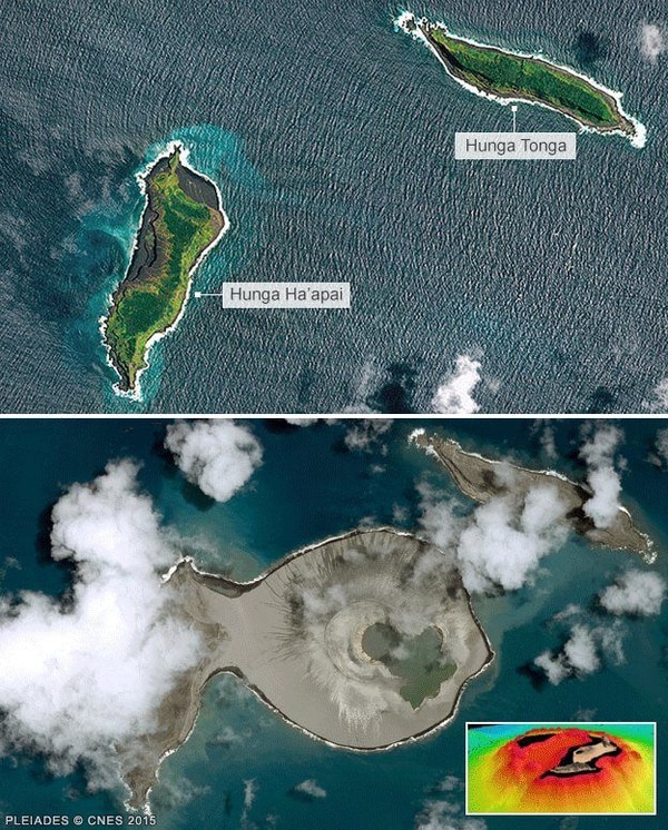 El antes y después del nacimiento de la isla