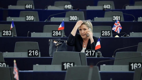 Marine Le Pen en el Parlamento Europeo