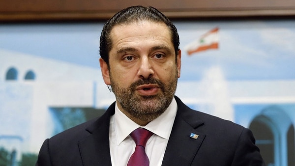 El primer ministro del Líbano, Saad al-Hariri,en una reunión en Baabda, cerca de Beirut (REUTERS)