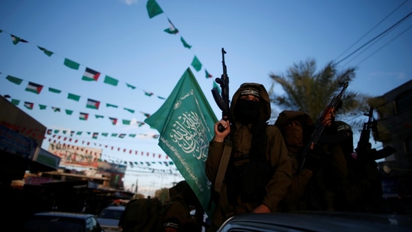 Miembros del grupo terrorita Hamás. (Reuters)