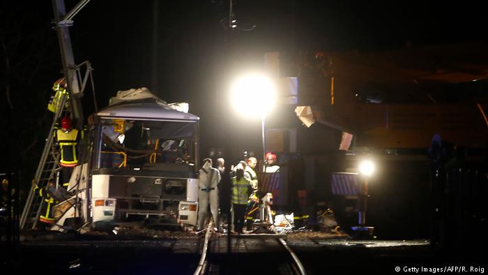 Frankreich Schulbus-Unfall in der Nähe von Perpignan (Getty Images/AFP/R. Roig)