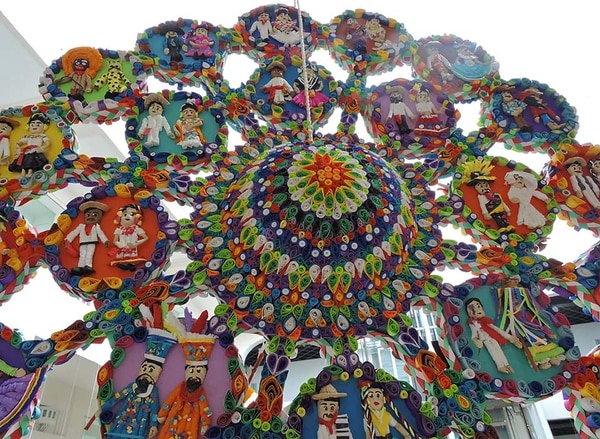 Piñata que obtuvo el segundo lugar en el concurso del Museo de Arte Popular.