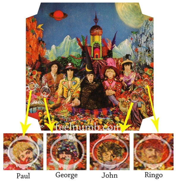 The Beatles en la tapa de “Their Satanic Majesties Request”