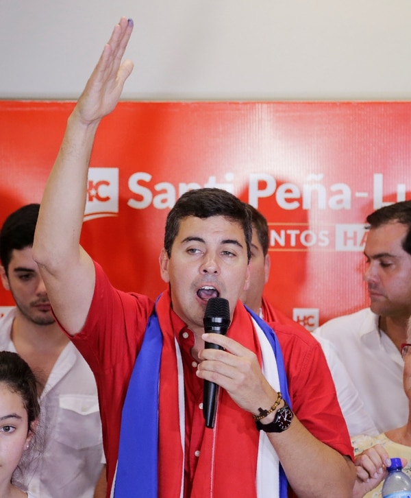 Santiago Peña era el candidato apoyado por el presidente Horacio Cartes (REUTERS/Jorge Adorno)