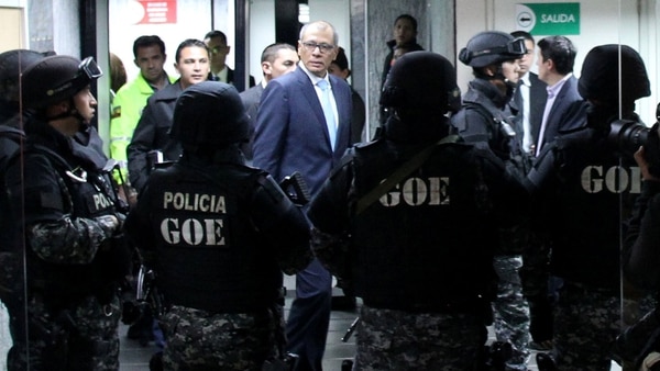 Jorge Glas, aliado de Rafael Correa dentro del gobierno de Lenín Moreno (Reuters)