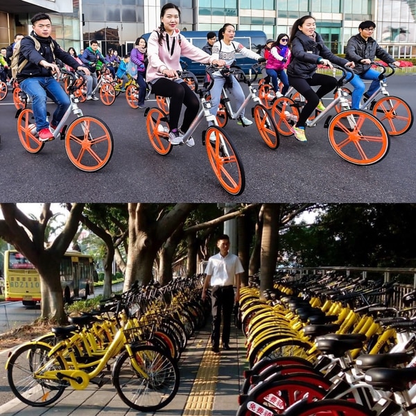 La industria de las bicicletas compartidas en China ha experimentado una explosión en la última década