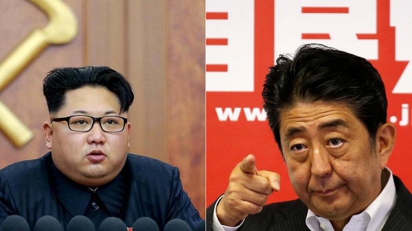 Kim Jong-un y Shinzo Abe