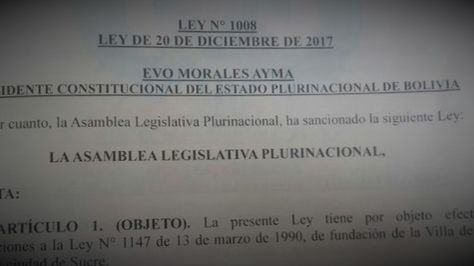 La nueva norma en la Gaceta Oficial de Bolivia. 