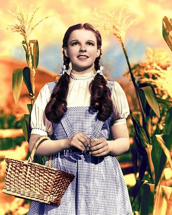 La actriz y su rol emblemático en el “Mago de Oz”