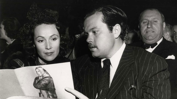 Dolores, junto a Orsona Welles