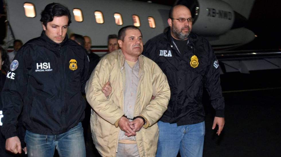 El Chapo, recién llegado a Estados Unidos tras su extradición