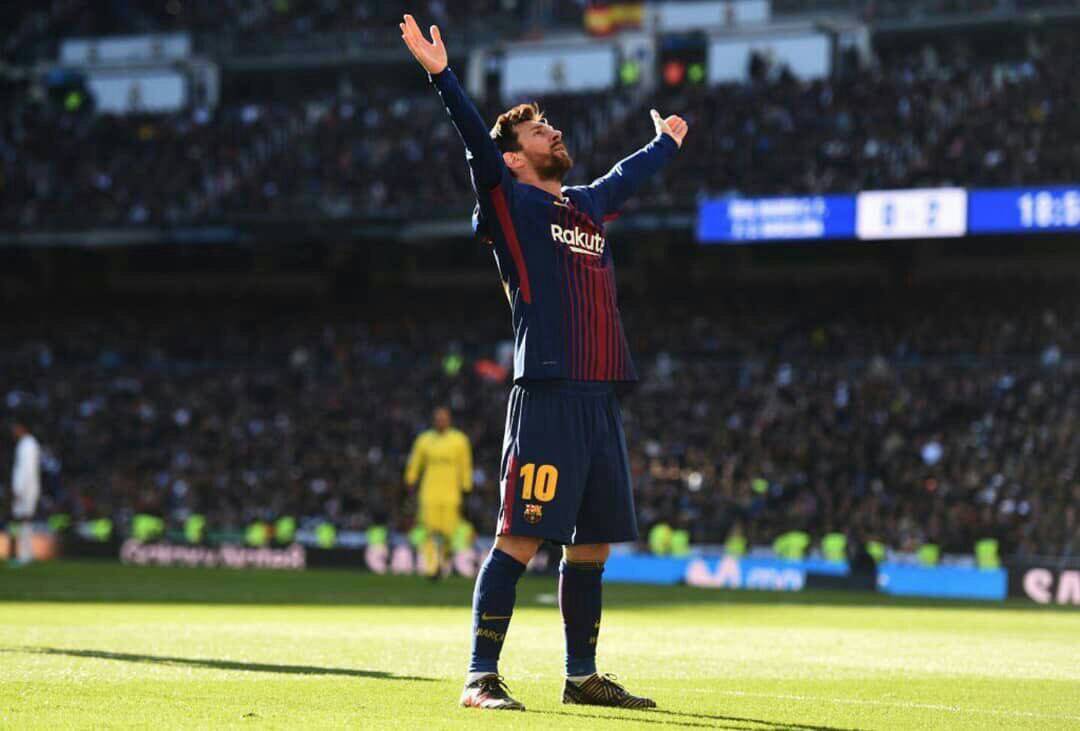 Resultado de imagen para messi en el bernabeu