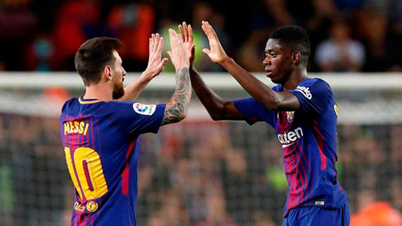 Resultado de imagen para dembele jugando
