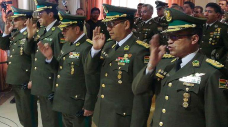 Posesión del nuevo mando del Estado Mayor Policial. | Los Tiempos Digital