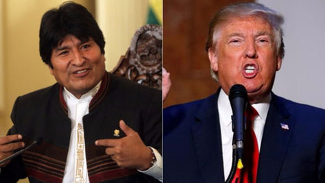 Evo Morales y Donald Trump