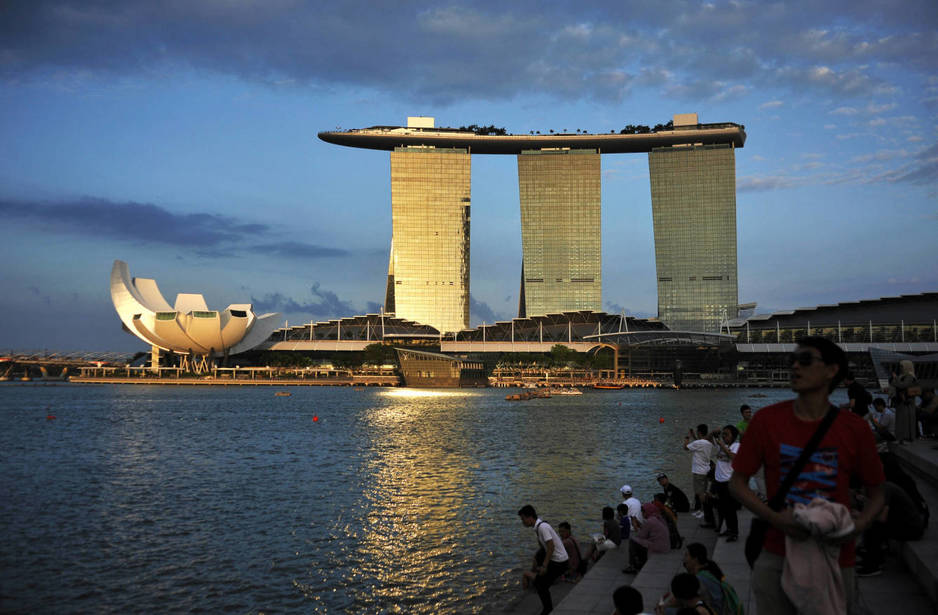 El complejo Marina Bay Sands, en el centro de Singapur. (Reuters) 