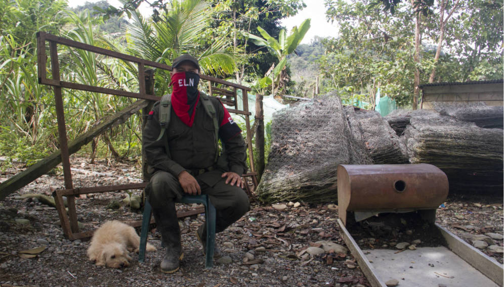 Foto: El Comandante Julio, del Frente Ernesto Che Guevara del ELN. (Foto: H. Estepa)