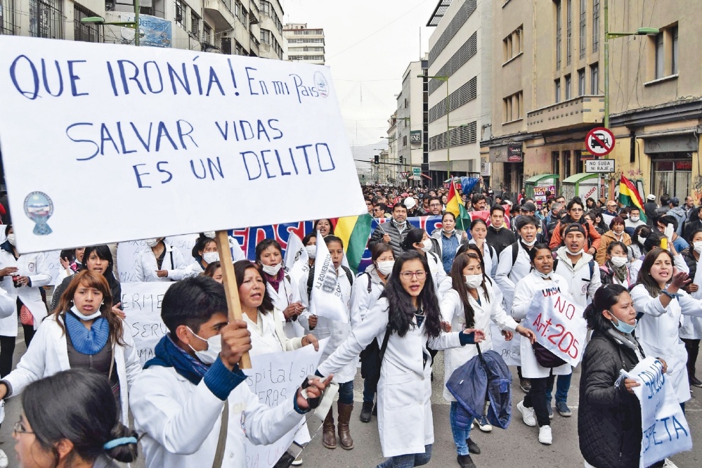 El movimiento médico, una explosión de la clase media boliviana