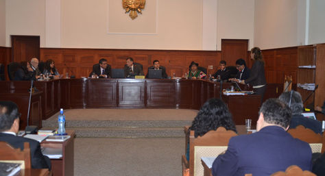 Audiencia del juicio por los "Misiles Chinos" en Sucre