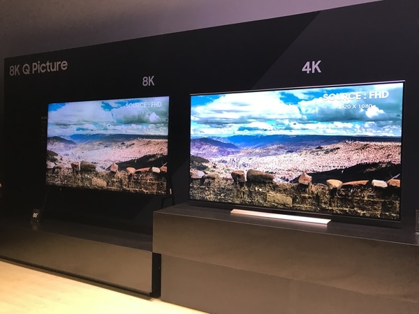 Samsung presentó una solución de inteligencia artificial en sus televisores que permite convertir cualquier contenido de bajar resolución en 8K