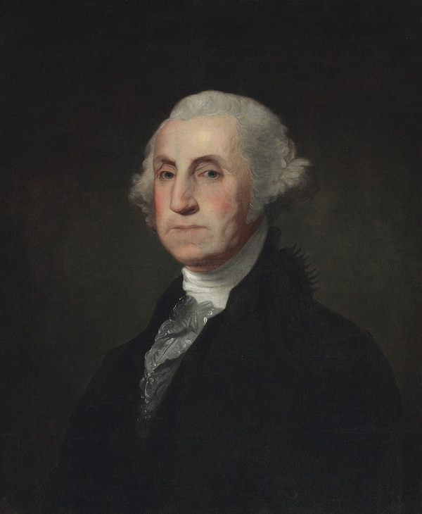 El retrato de Washington que pertenecía a Simón Bolívar (AP)