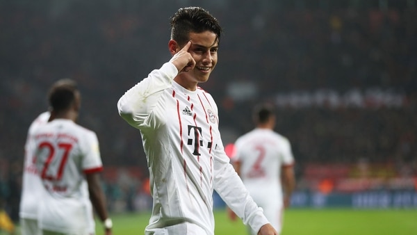 James Rodríguez es cada vez más protagonista en el Bayern Múnich (Getty Images)