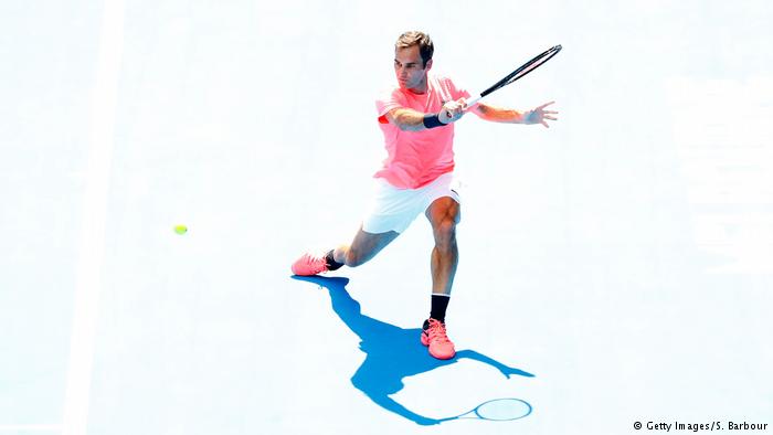 Tennis Australian Open Training Vorbereitung Roger Federer (Getty Images/S. Barbour)