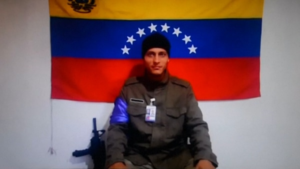 Óscar Pérez denunciando a través de un video el regimen de Maduro