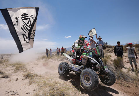 El chileno Ignacio Casale durante la décima etapa del Rally Dakar 2018, entre Salta y Belén, en Catamarca (Argentina).