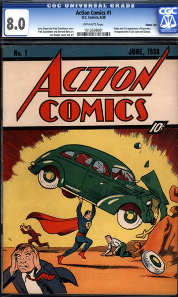 Primer ejemplar de &#039;Action Comics&#039;.
