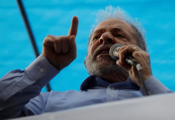 Lula da Silva durante el acto en Porto Alegre (REUTERS/Paulo Whitaker)