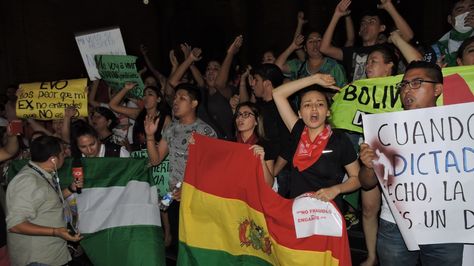 Marcha contra la repostulación en Santa Cruz de la Sierra. Foto: Marco Antonio Curi