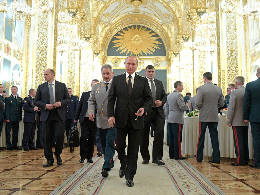 Putin y el ministro de defensa ruso, Sergei Shoigu, presente en la lista.