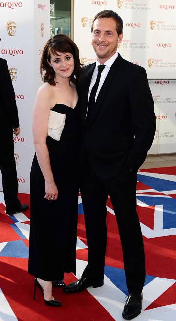 Claire Foy y su marido Stephen Campbell Moore en Londres en 2012.