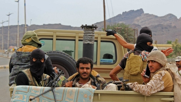Separatistas en Adén (AFP)
