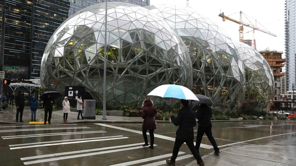 Amazon inauguró “La Esfera”. AFP